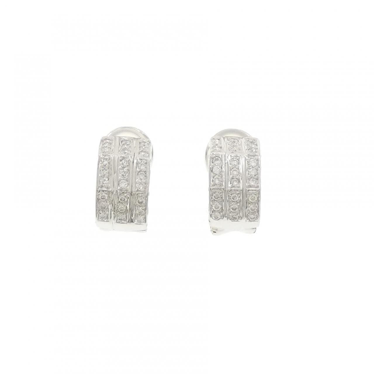K18WG ダイヤモンド ピアス 0.40CT