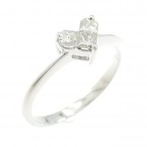 K18WG ハート ダイヤモンド リング 0.25CT