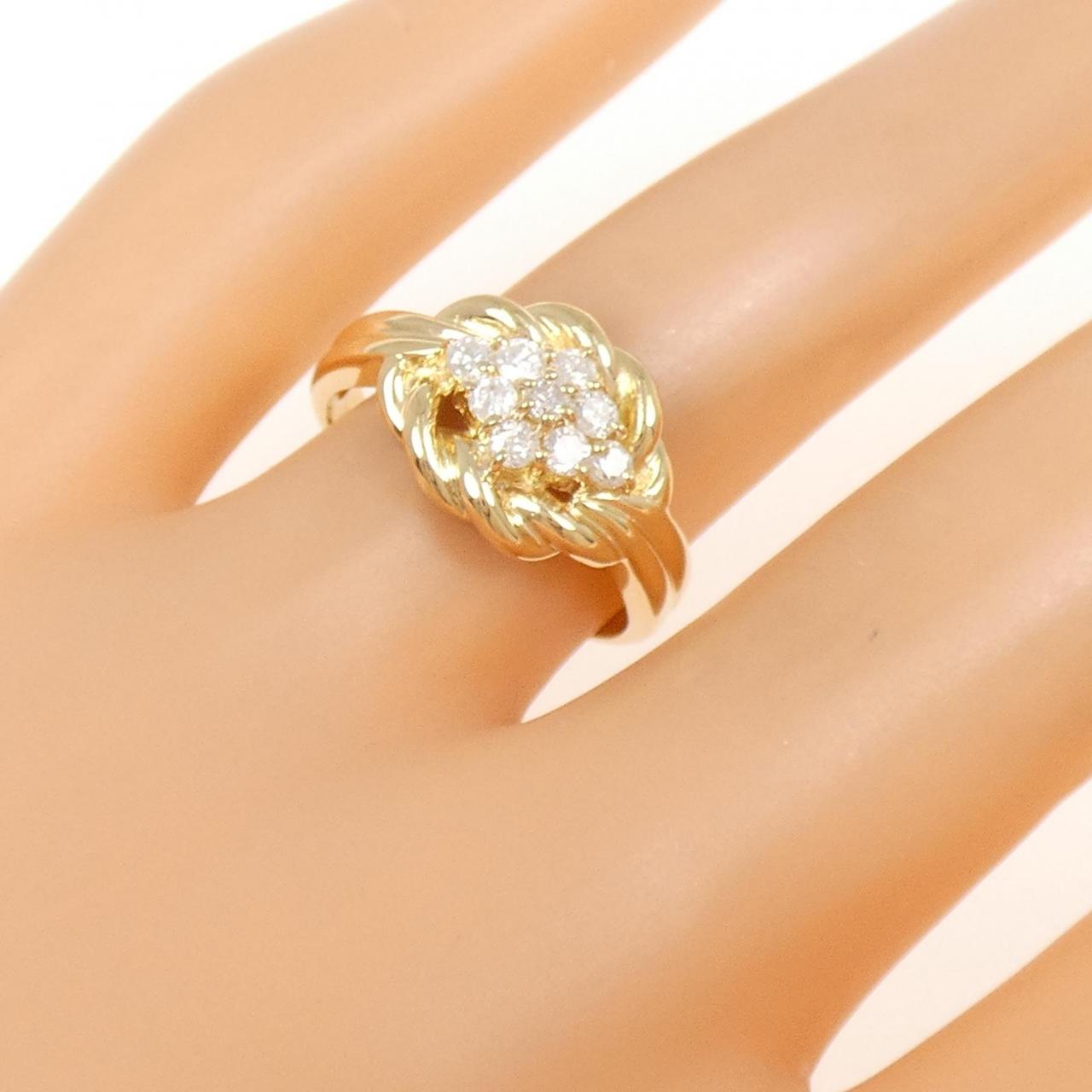 K18YG ダイヤモンド リング 0.31CT