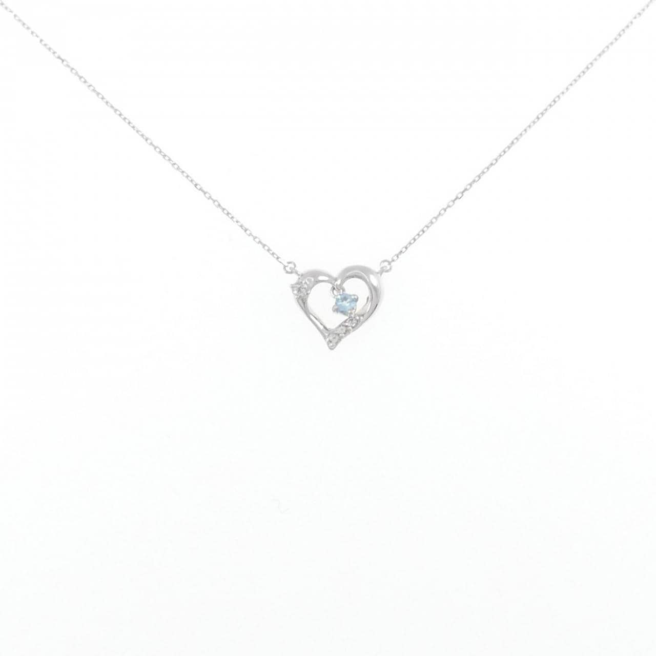 KUMIKYOKU Heart Blue Topaz Necklace