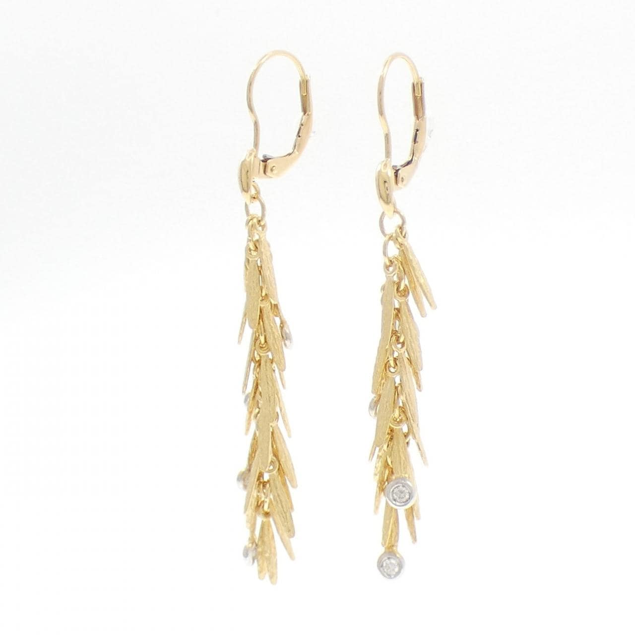 K18YG/K18WG ダイヤモンド ピアス