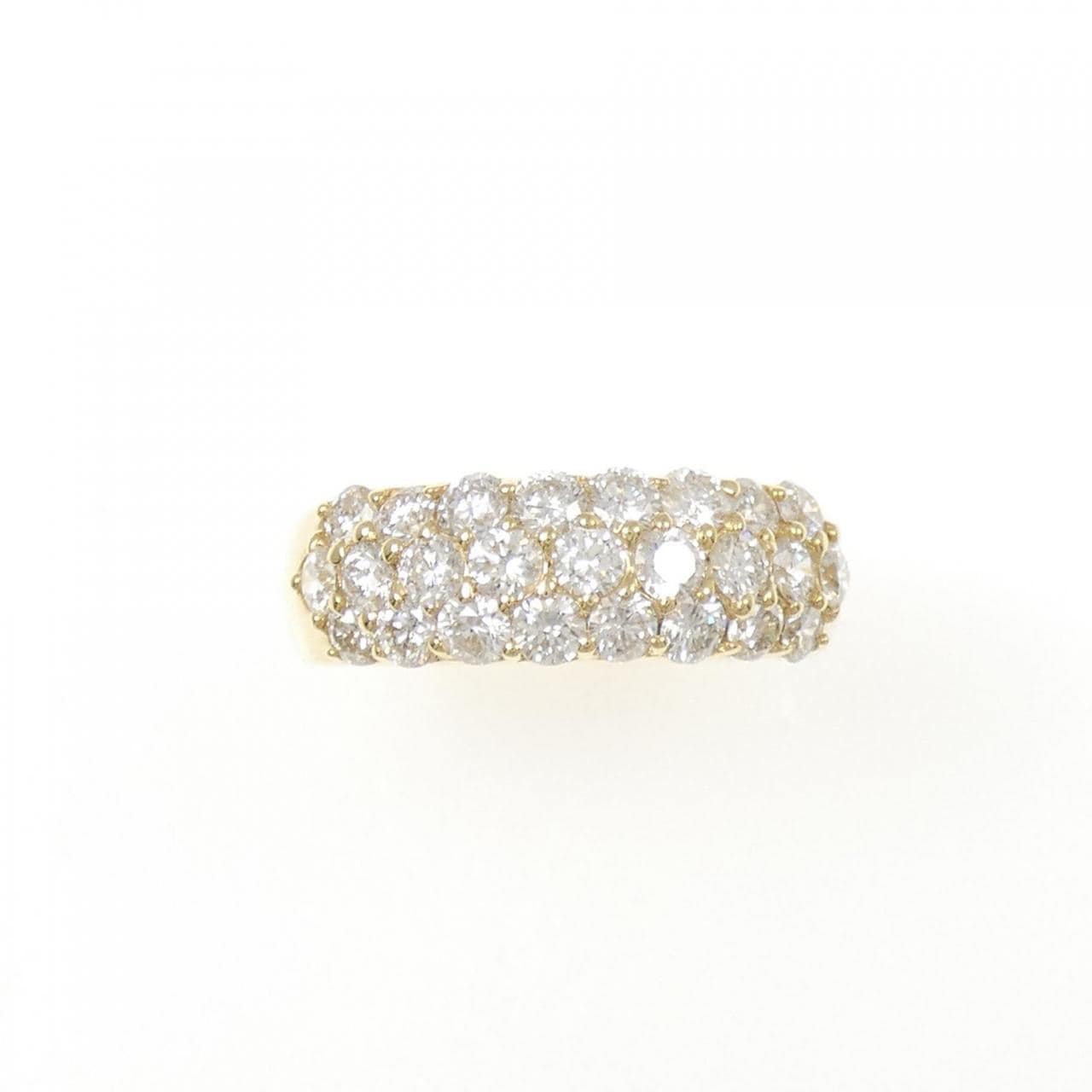 K18YG パヴェ ダイヤモンド リング 1.50CT