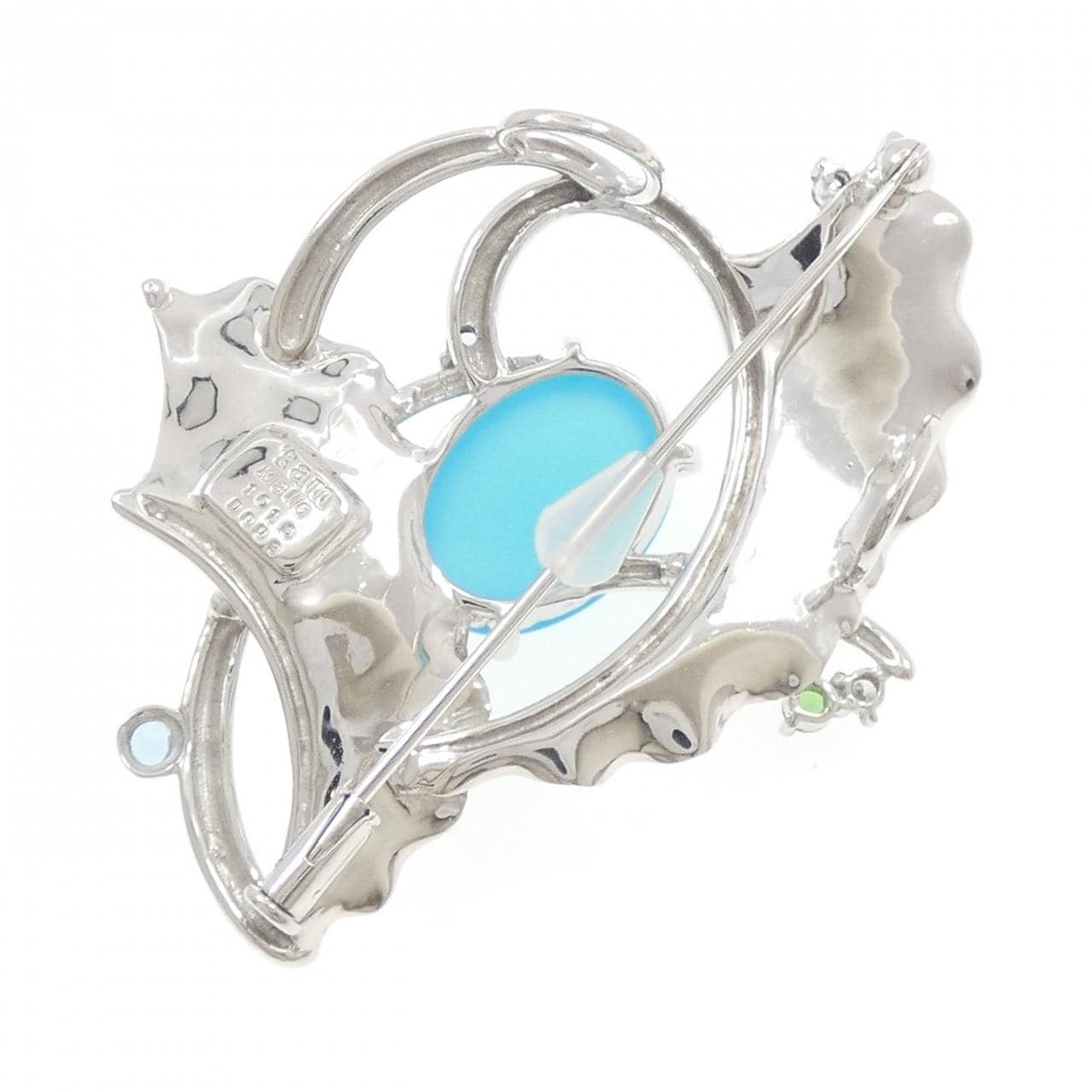 タムラ ムネタカ カラーストーン ブローチ