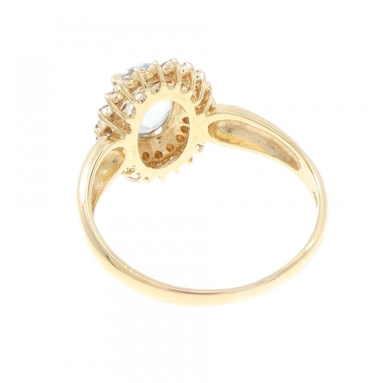 K18YG アクアマリン リング 0.80CT