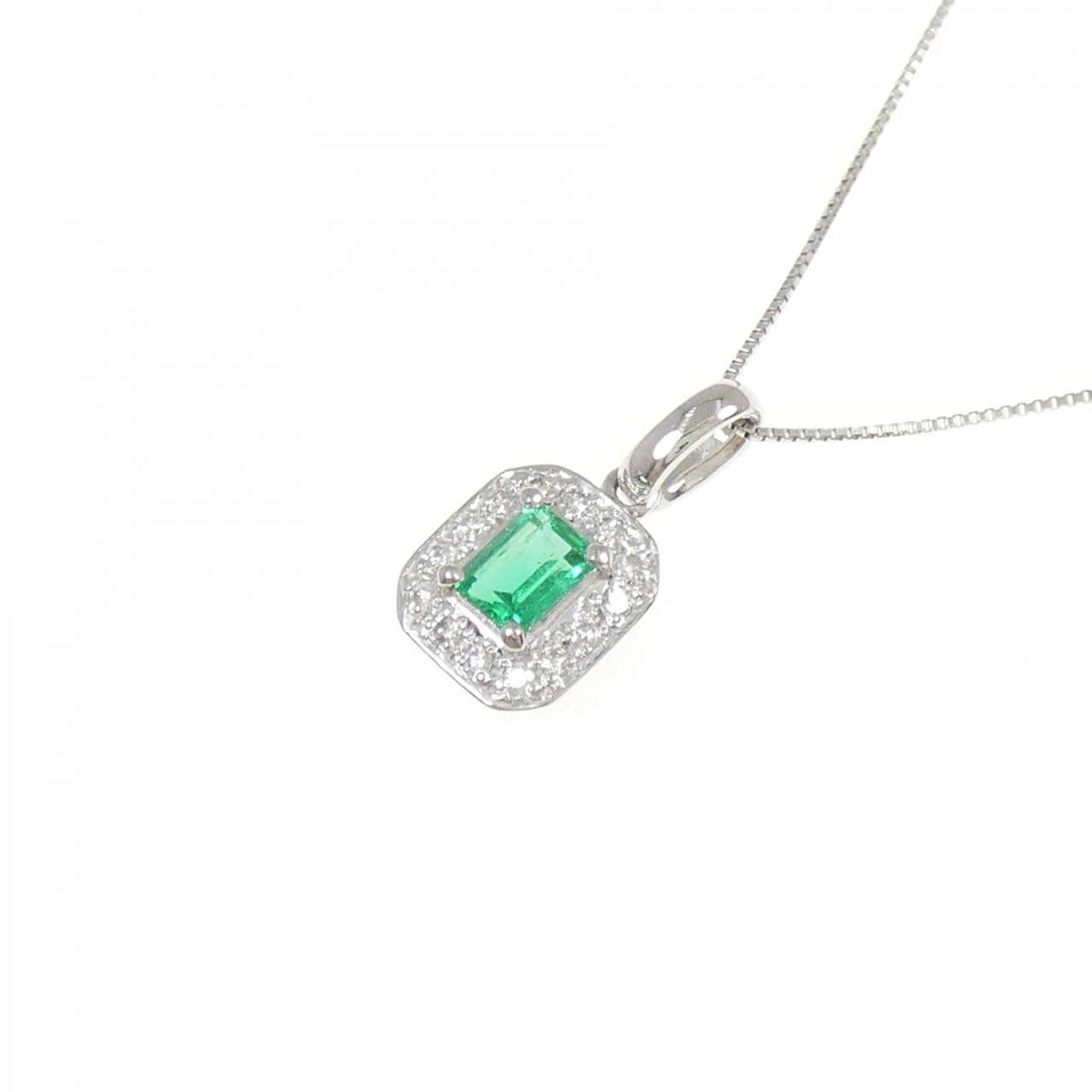 PT エメラルド ネックレス 0.30CT