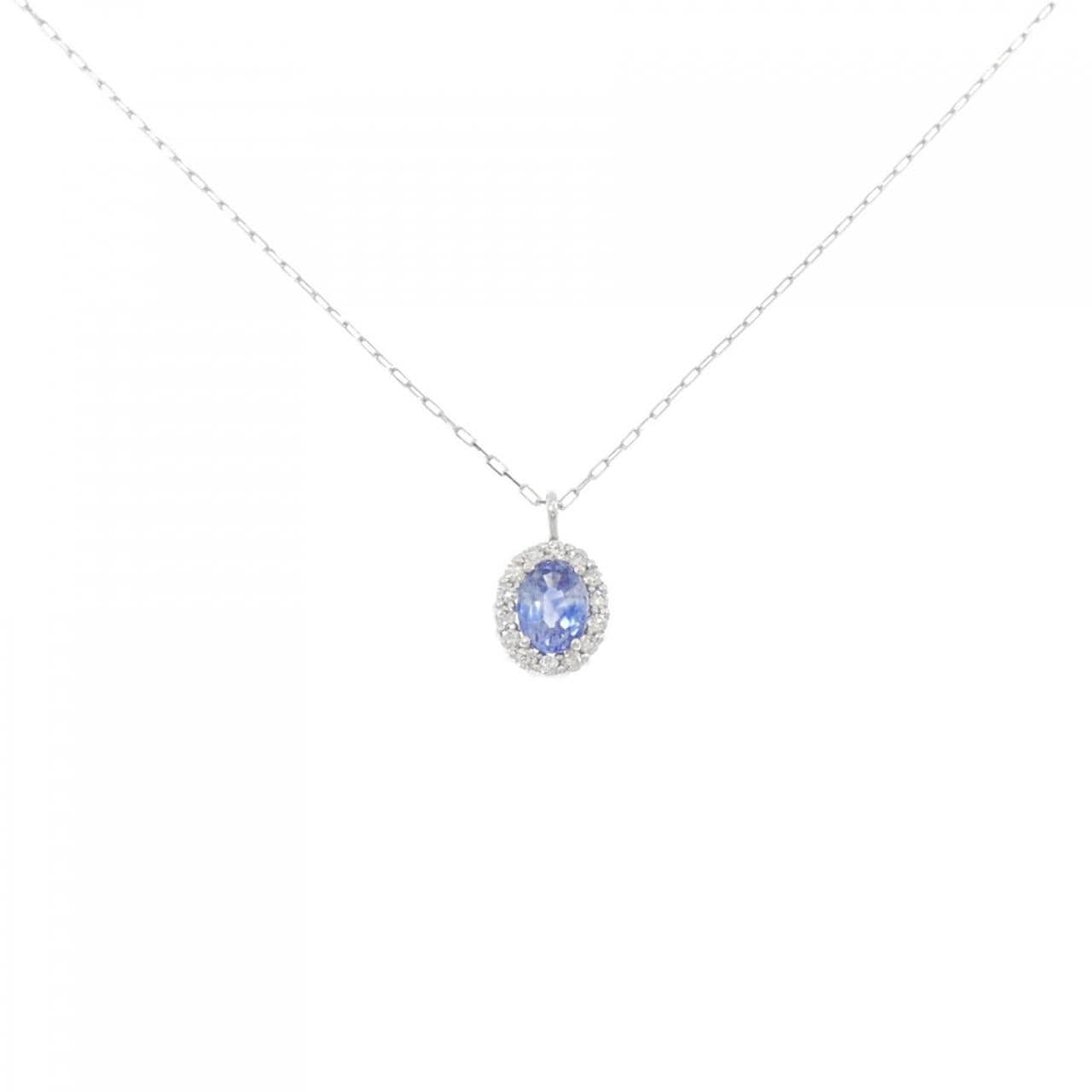 [BRAND NEW] PT Sapphire Necklace 0.20CT