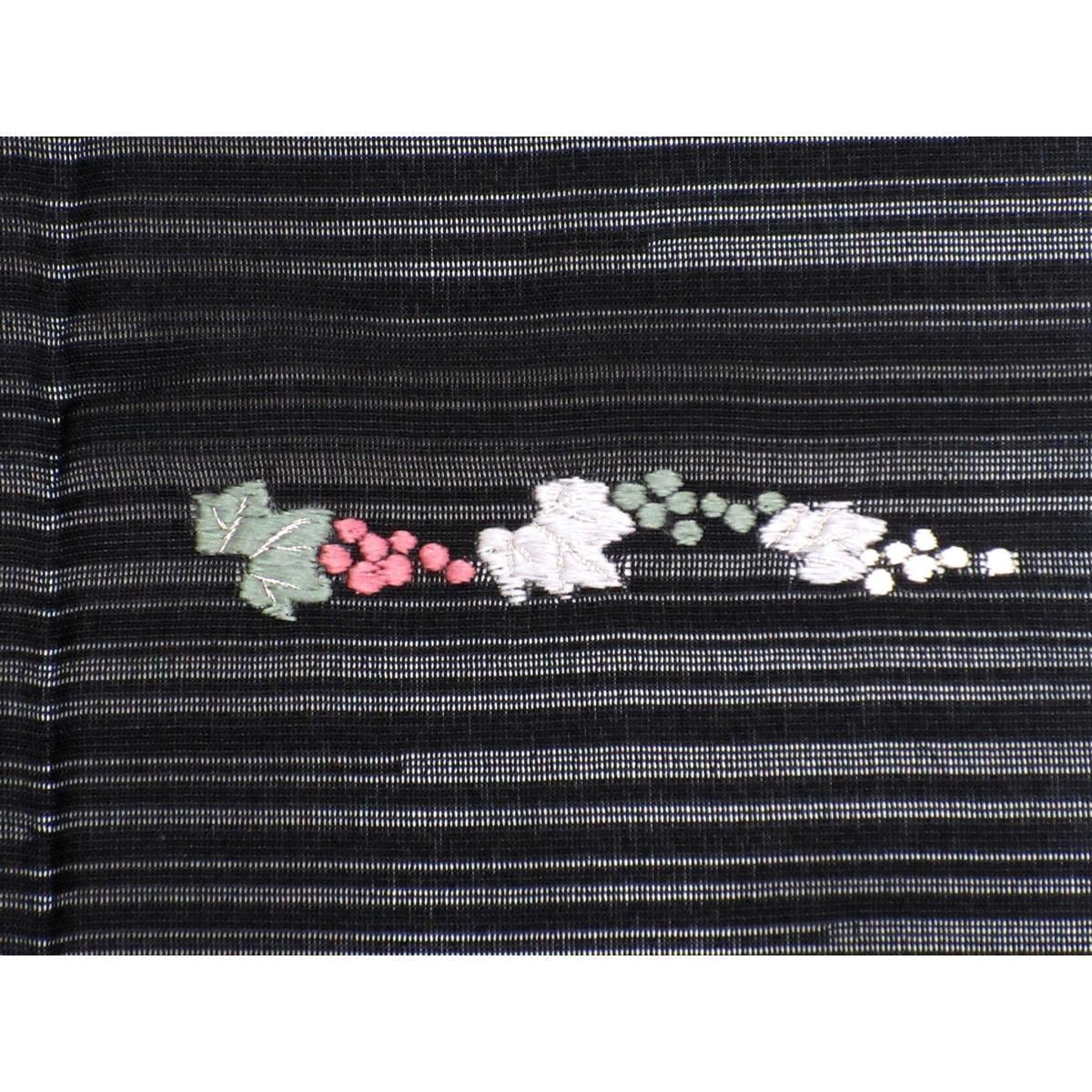 単衣　訪問着　刺繍入り