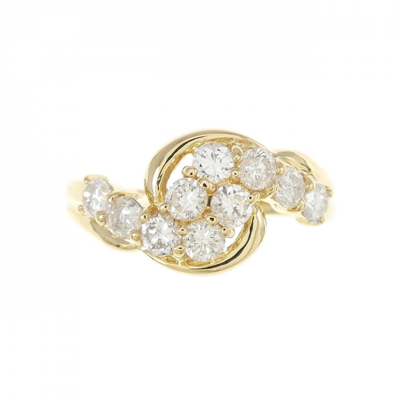 K18YG ダイヤモンド リング 0.72CT