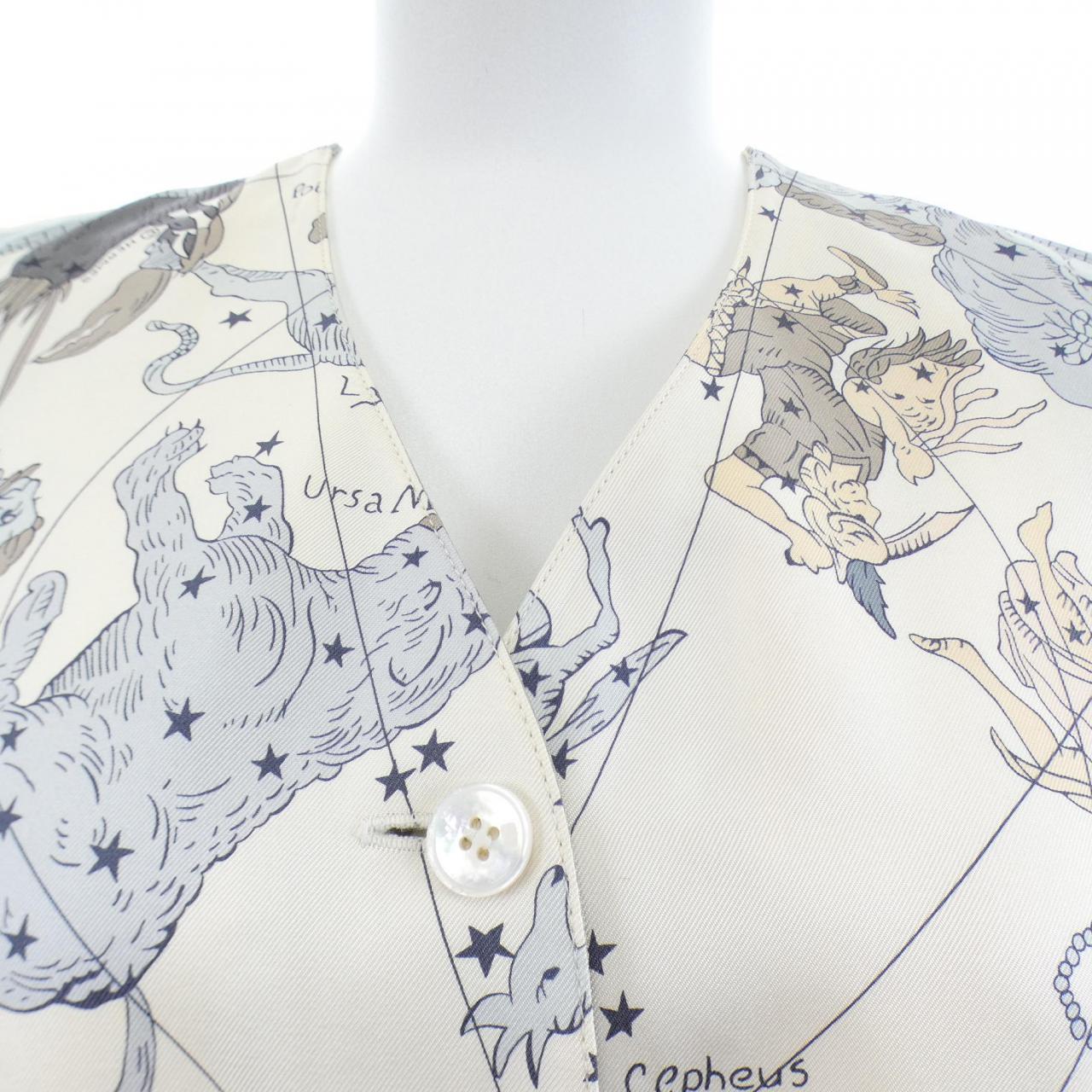 【ヴィンテージ】エルメス HERMES ツイルレーヌ. ベスト