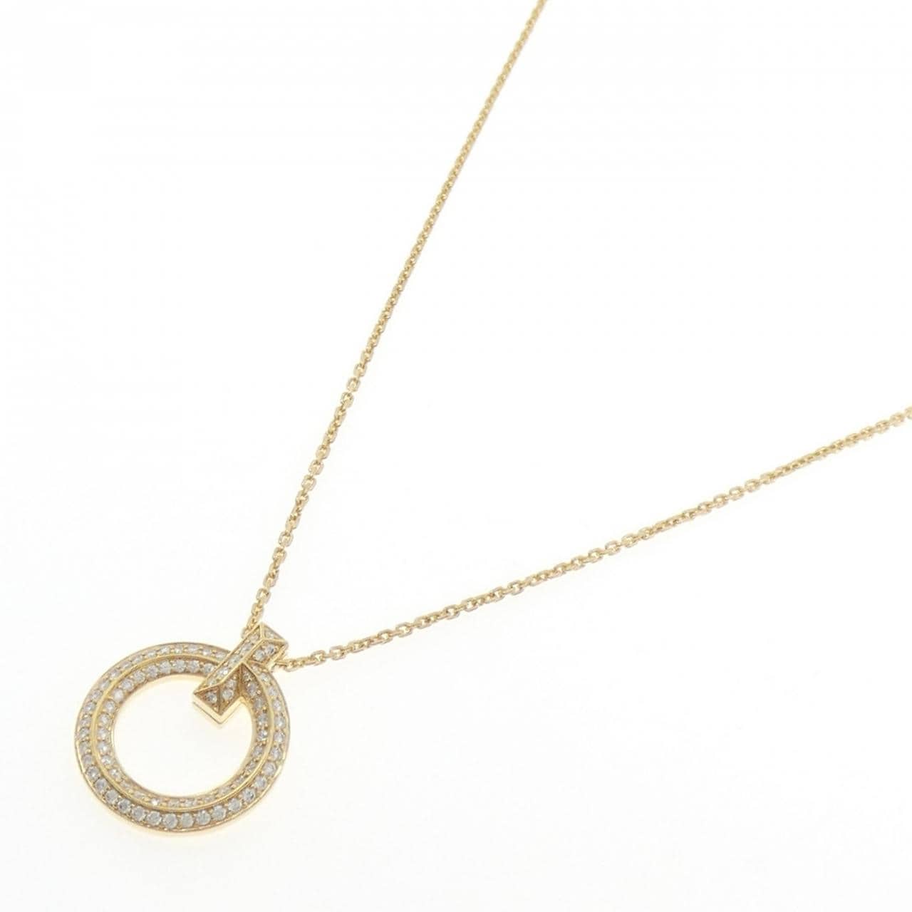 ティファニー Tワン サークル ネックレス 0.72CT