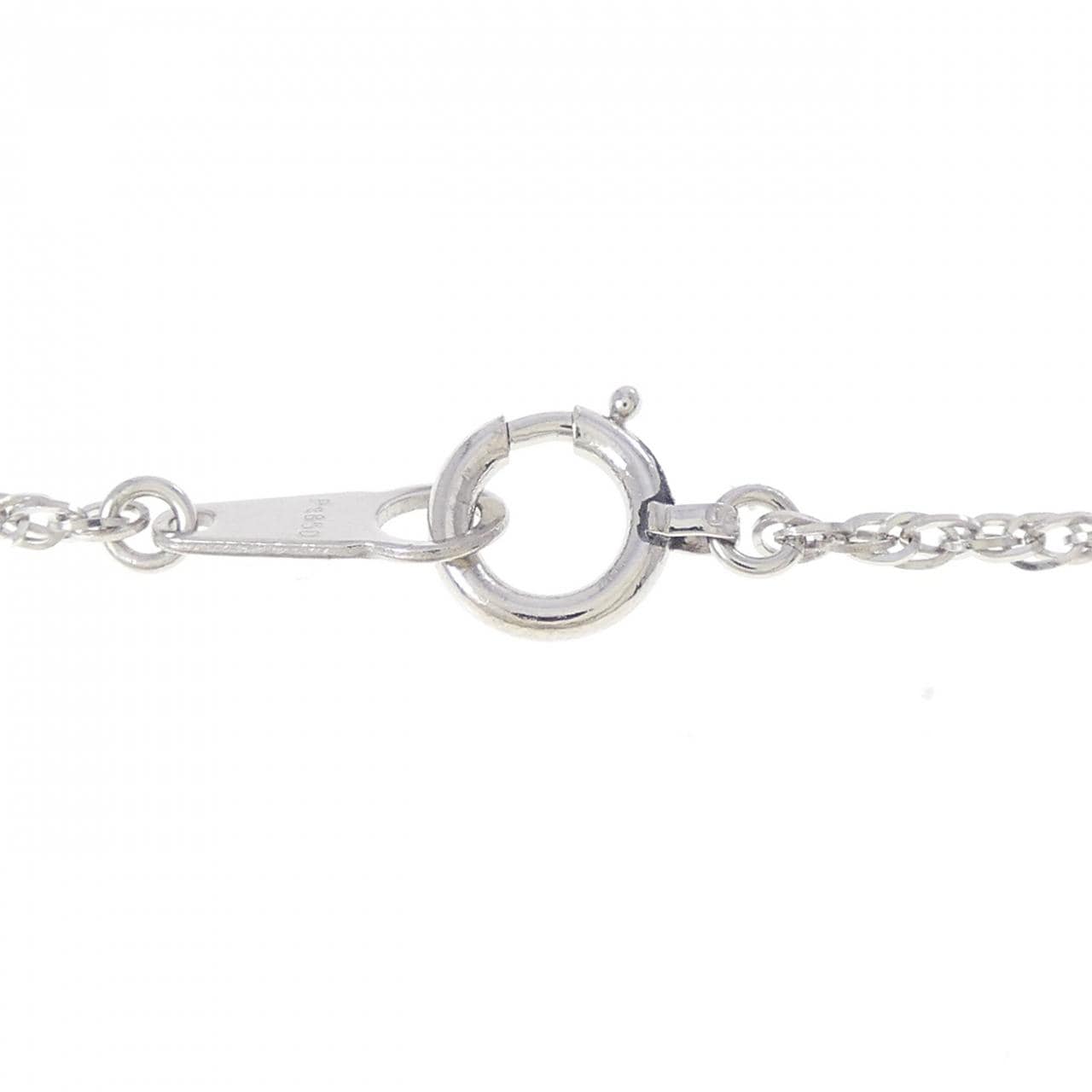 PT900/K18YG/PT850 ダイヤモンド ネックレス 0.15CT