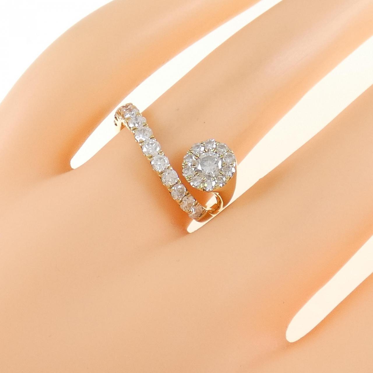 K18YG ダイヤモンド リング 1.00CT