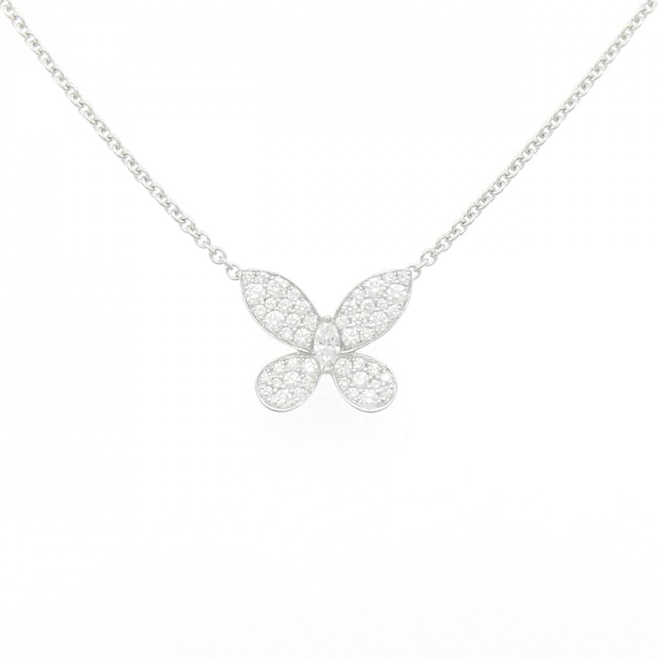 グラフ パヴェ バタフライ ミニ ネックレス