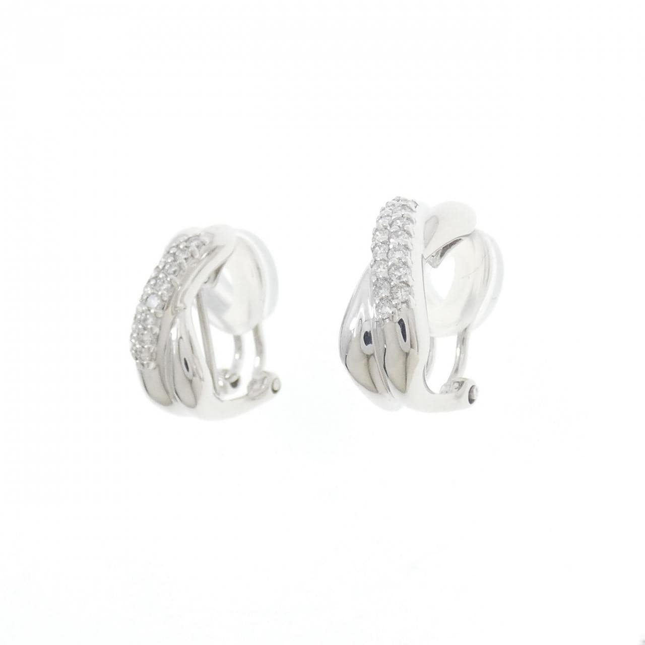 K18WG ダイヤモンド ピアス/イヤリング 0.30CT