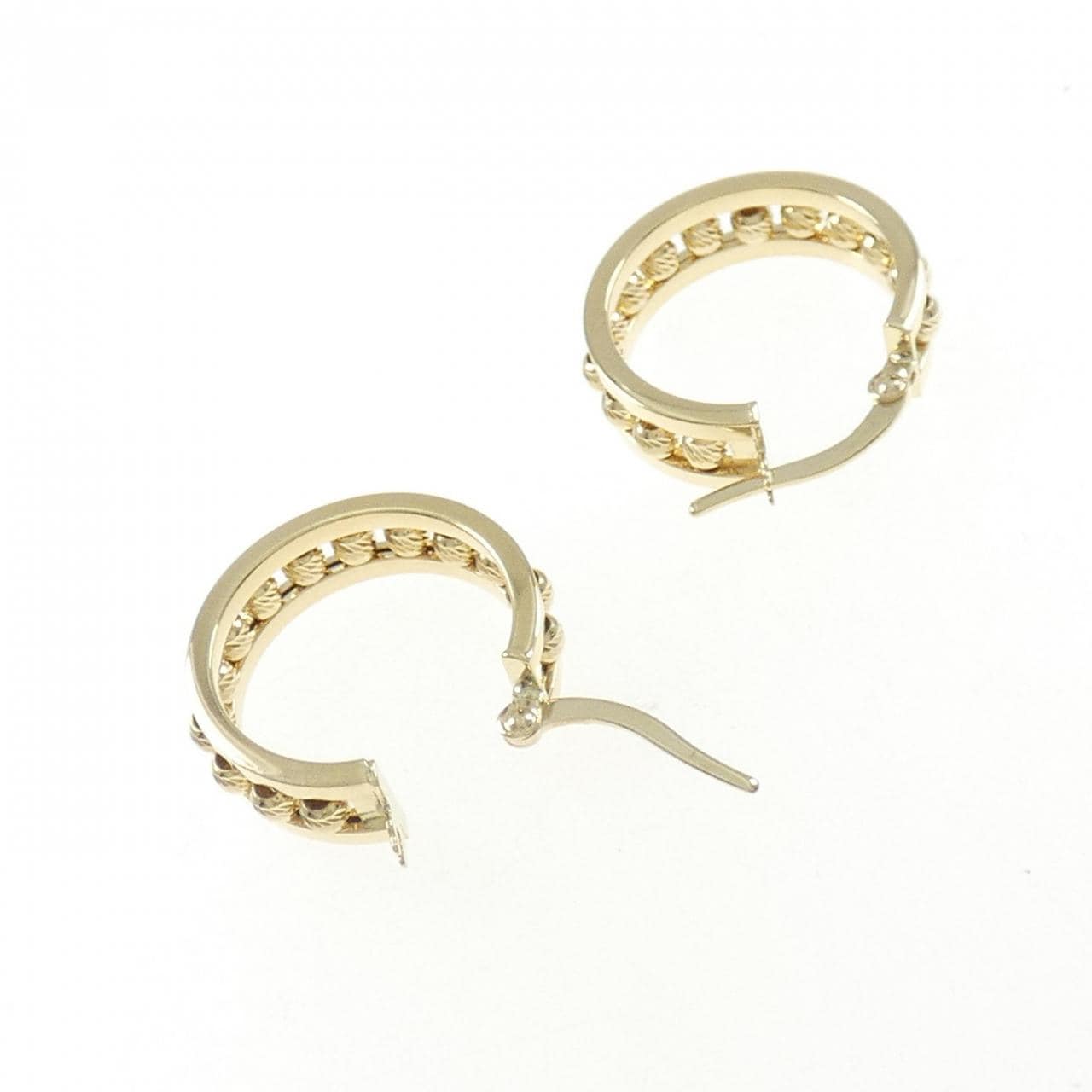 750YG earrings