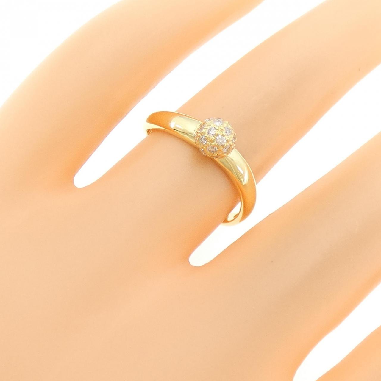 K18YG ダイヤモンド リング 0.20CT