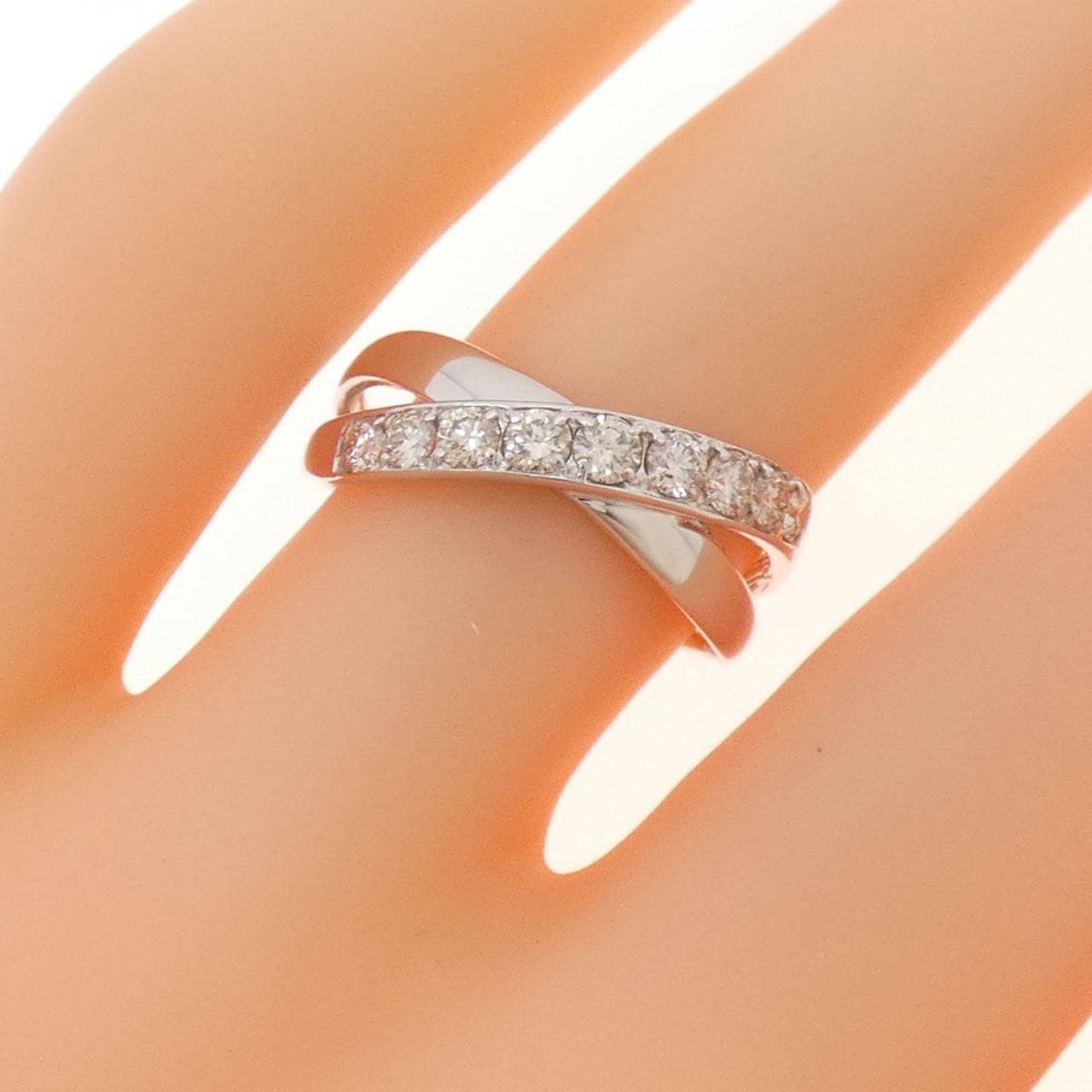 K18WG ダイヤモンド リング 0.40CT