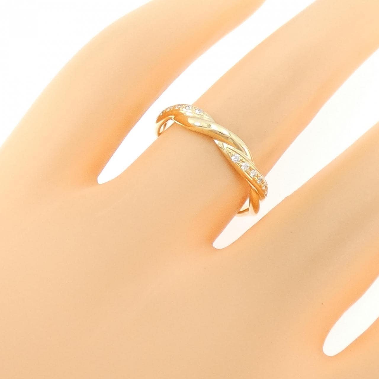 K18YG ダイヤモンド リング 0.07CT