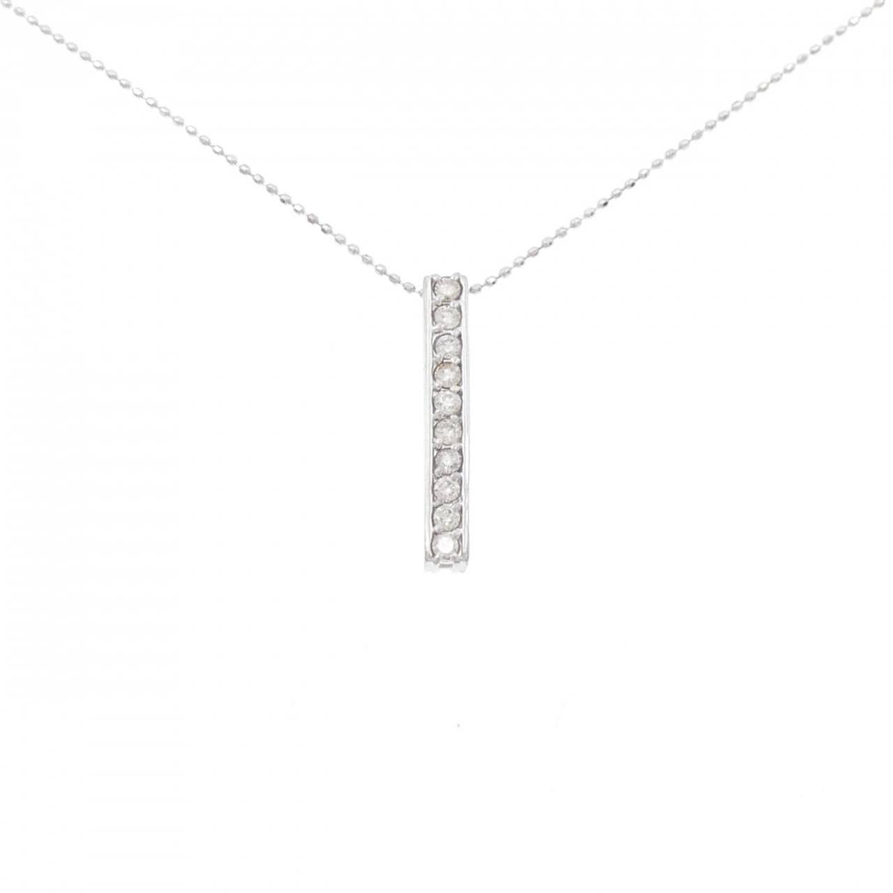 K18WG ダイヤモンド ネックレス 0.30CT