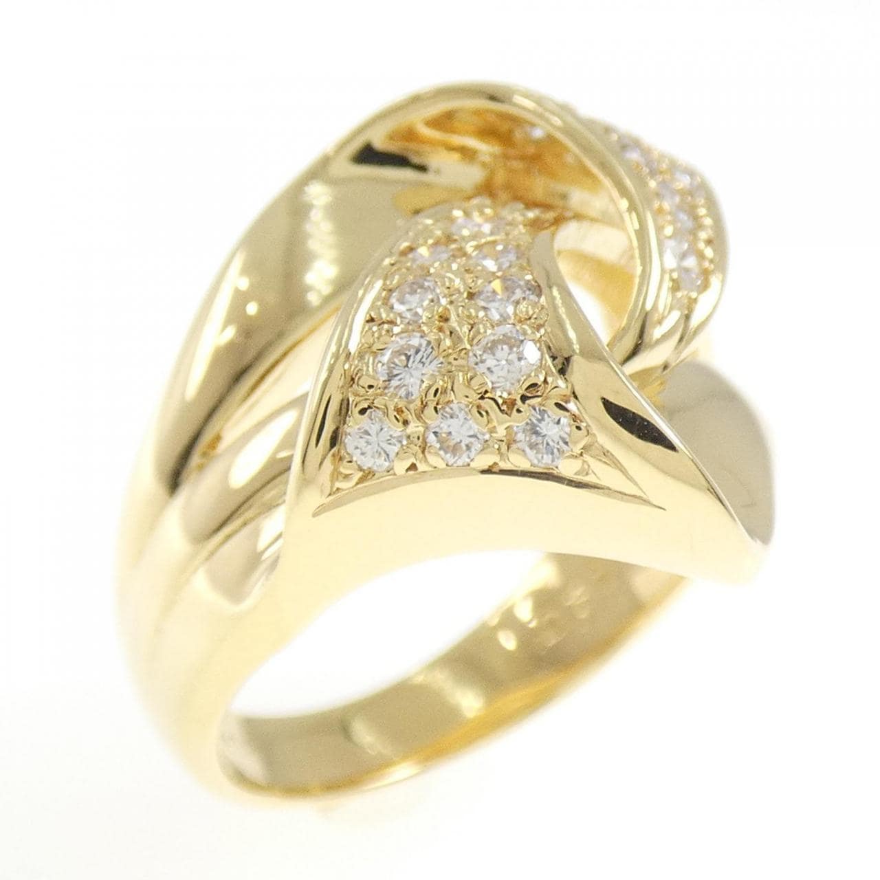 K18YG ダイヤモンド リング 0.31CT