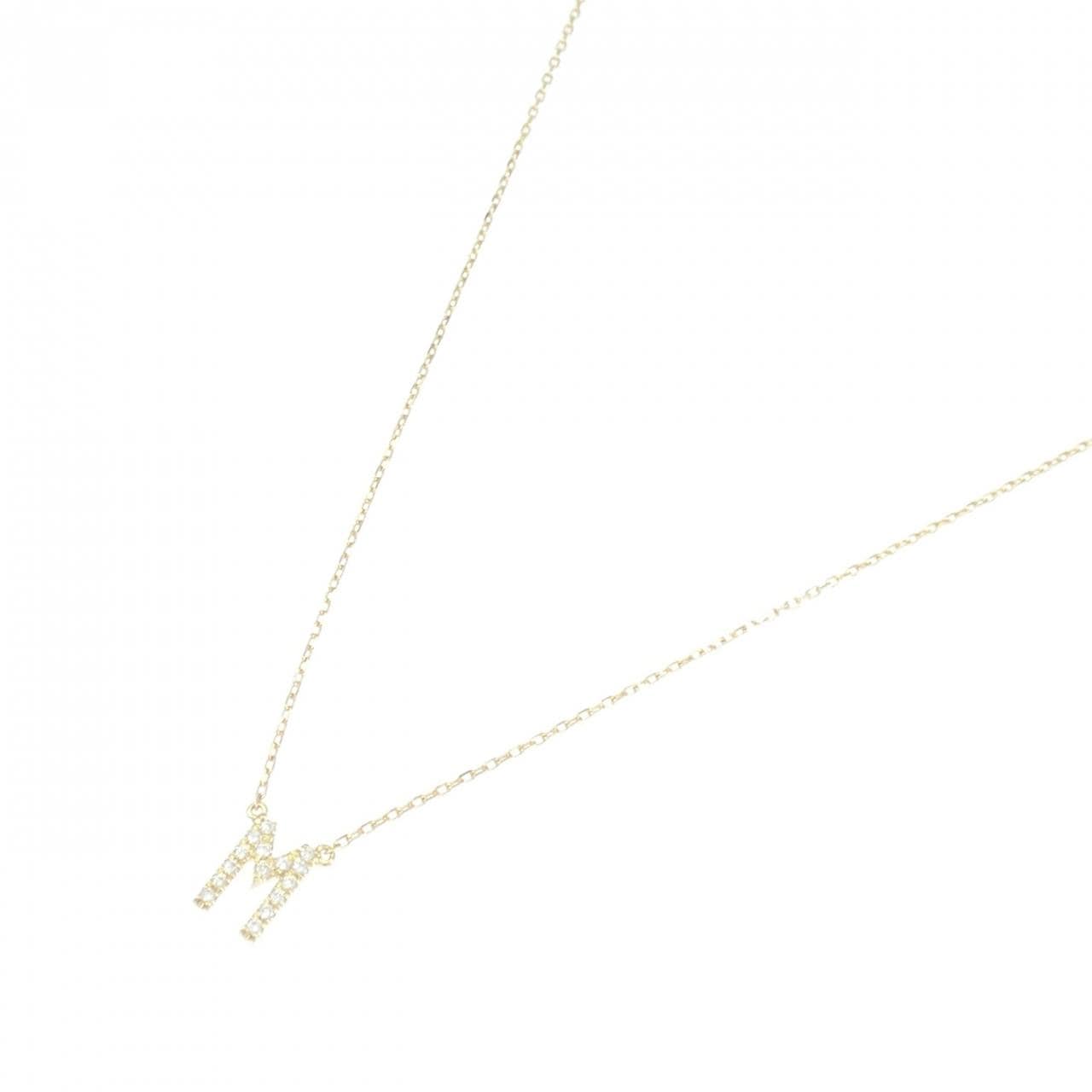 アーカー イニシャル ネックレス 0.06CT