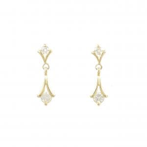 K18YG ダイヤモンド ピアス 0.4CT