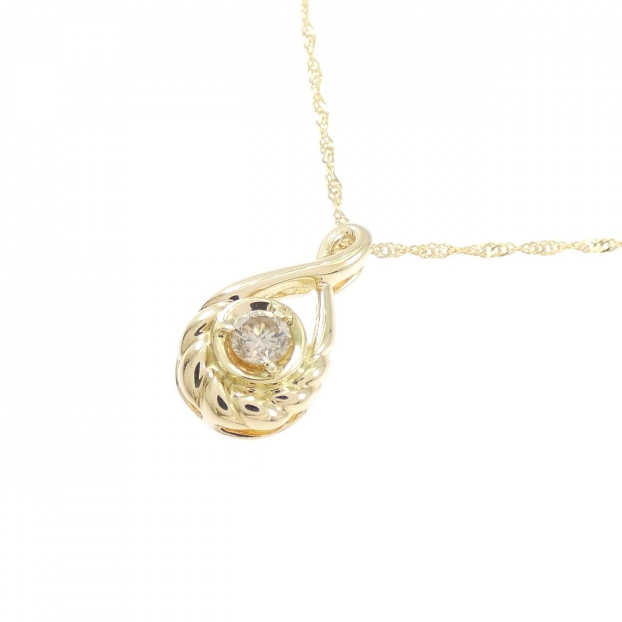 K18YG ダイヤモンド ネックレス 0.10CT