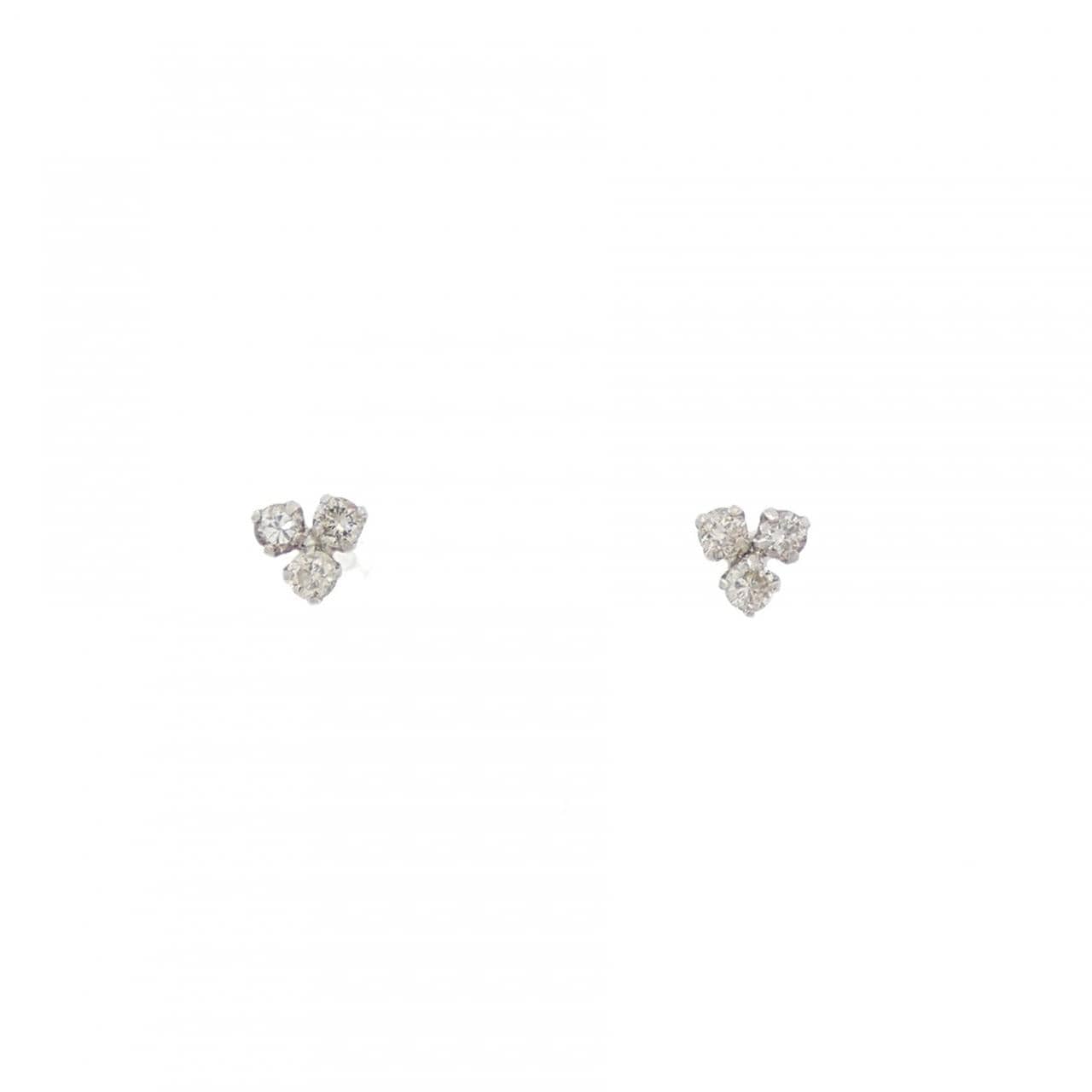 PT900 ダイヤモンド ピアス 0.070CT