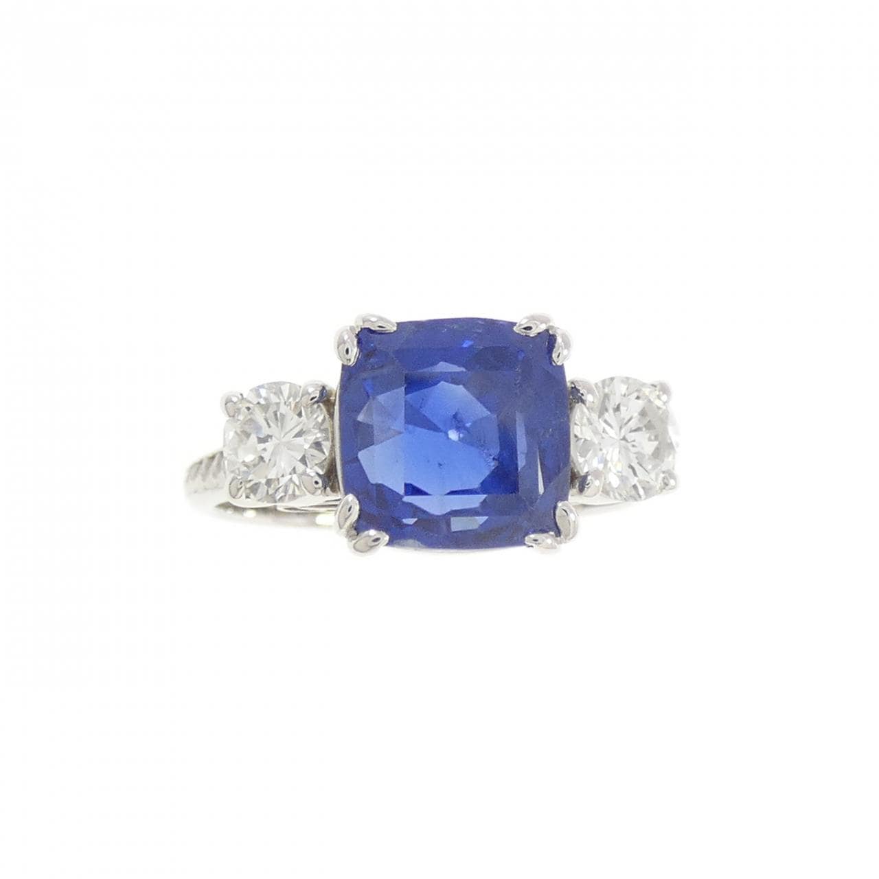 PM 非加熱 サファイヤ リング 4.34CT スリランカ産