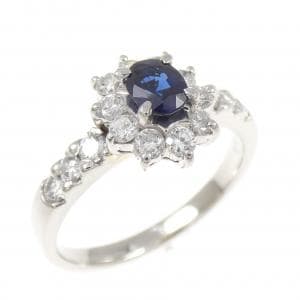 PT900 サファイヤ リング 0.35CT