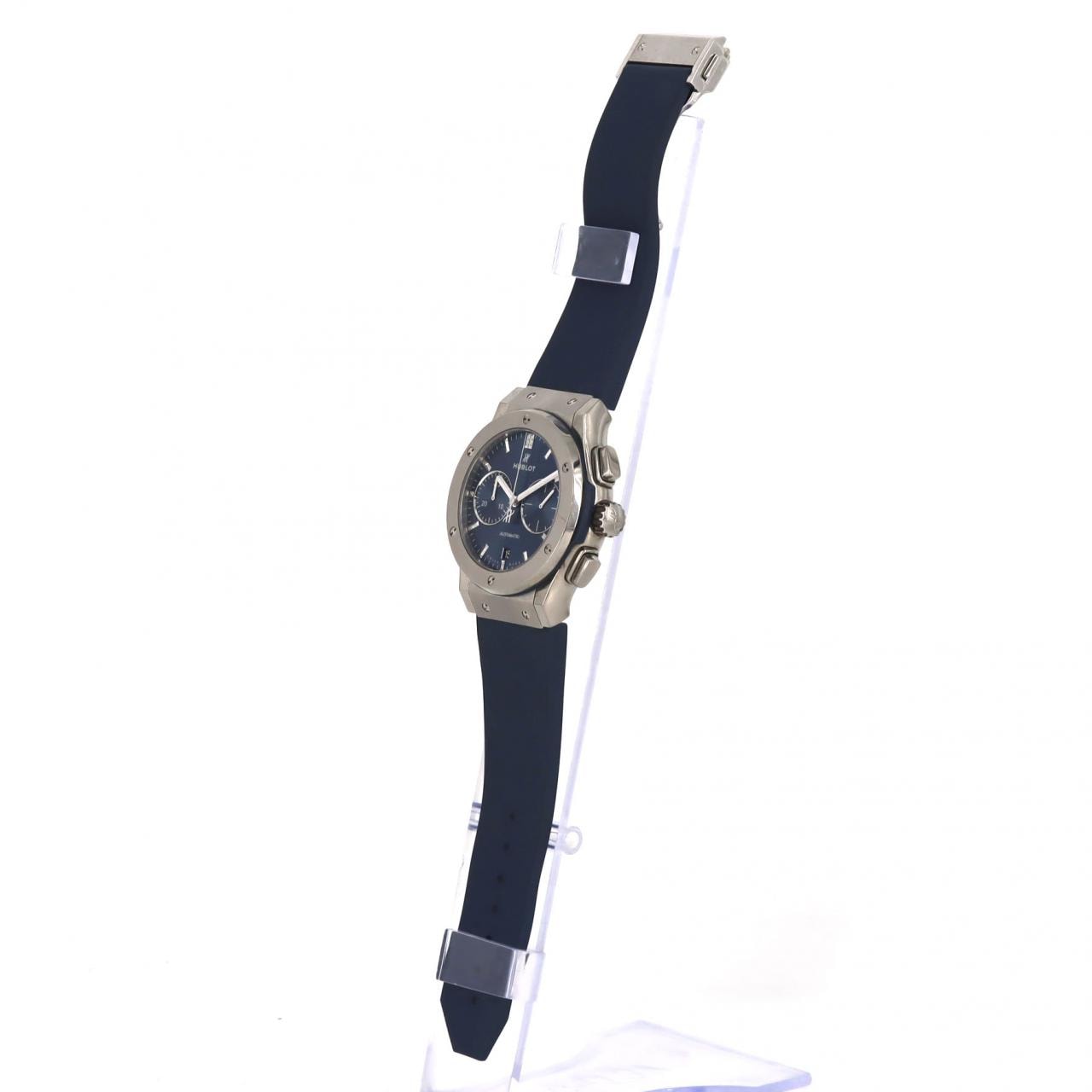 ウブロ クラシックフュージョンクロノグラフチタニウムブルー 521.NX.7170.LR TI 自動巻