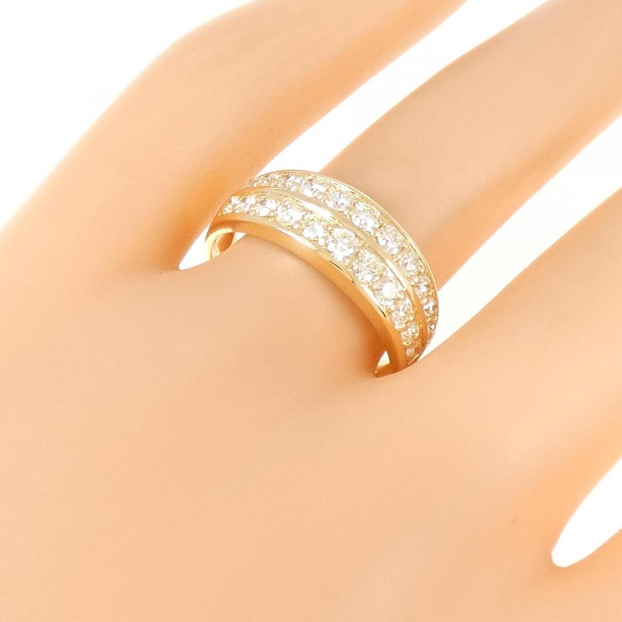 K18YG ダイヤモンド リング 0.80CT