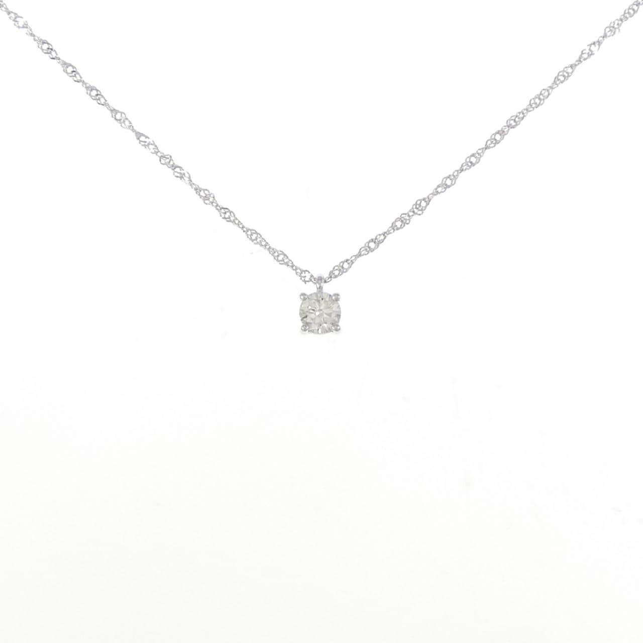 K18WG ダイヤモンド ネックレス 0.15CT