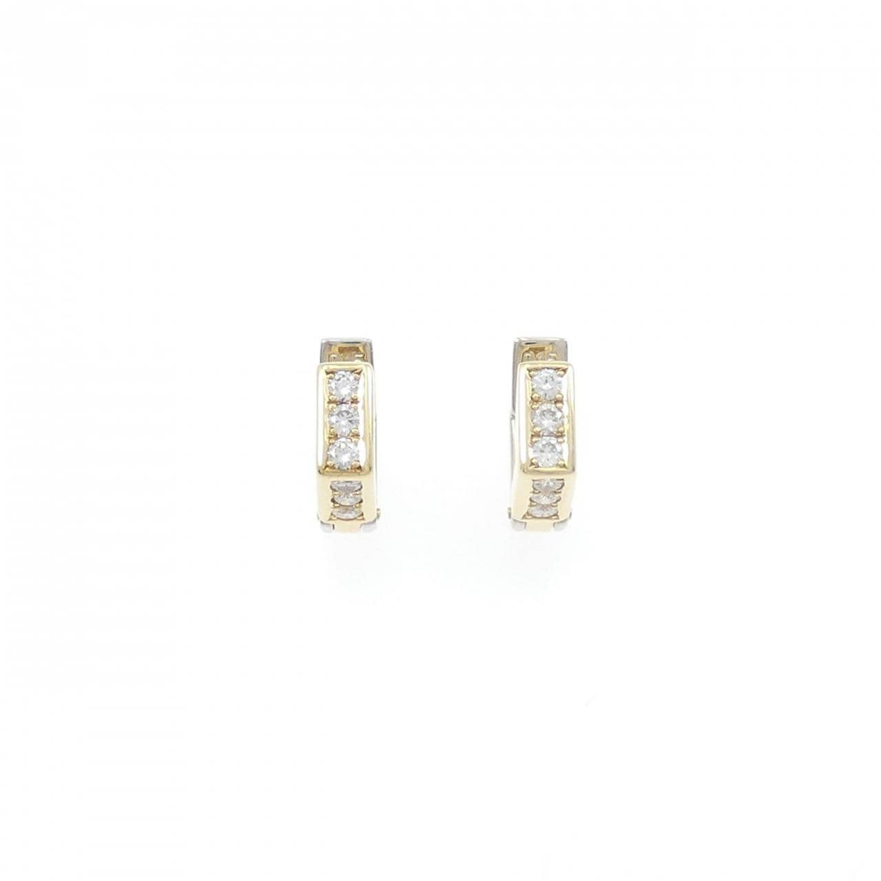K18YG/K18WG ダイヤモンド ピアス 0.30CT