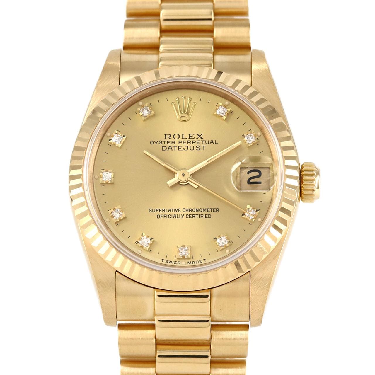 ROLEX Datejust 68278G。YG自动上弦号