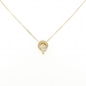 K18YG ダイヤモンド ネックレス 0.34CT