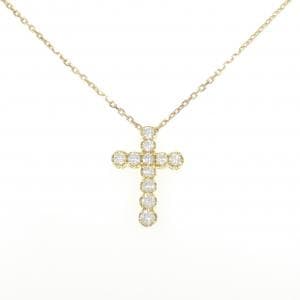 K18YG クロス ダイヤモンド ネックレス 1.05CT