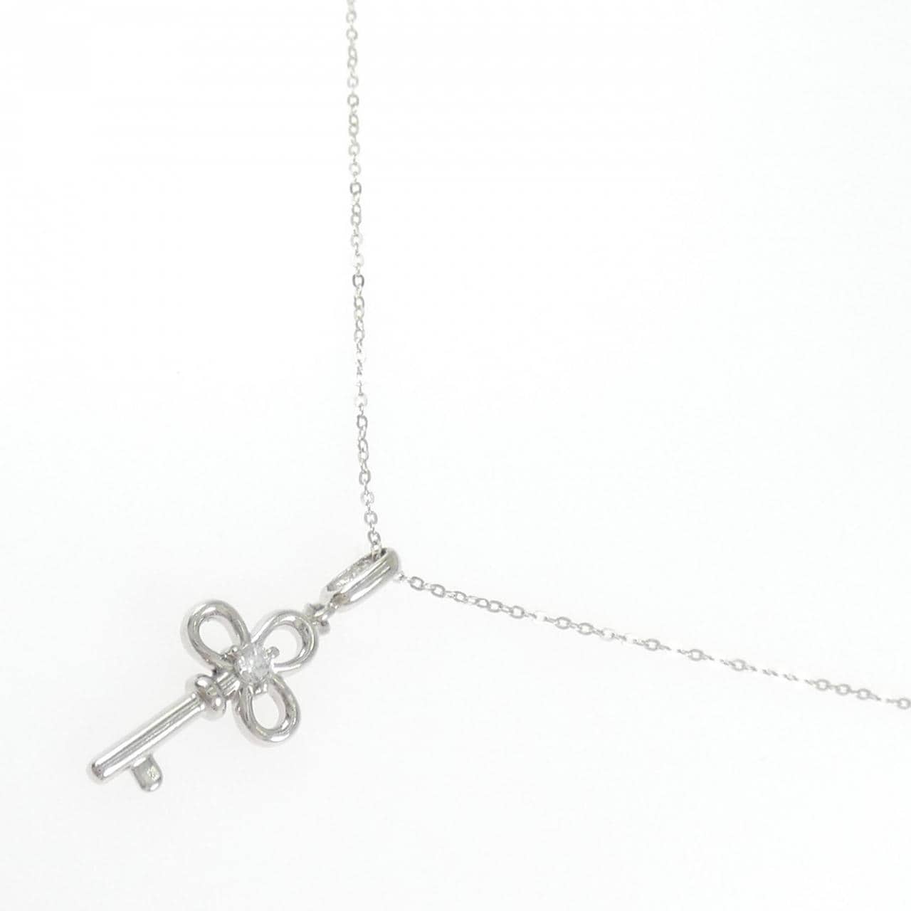 PT900/PT850 キー ダイヤモンド ネックレス 0.04CT