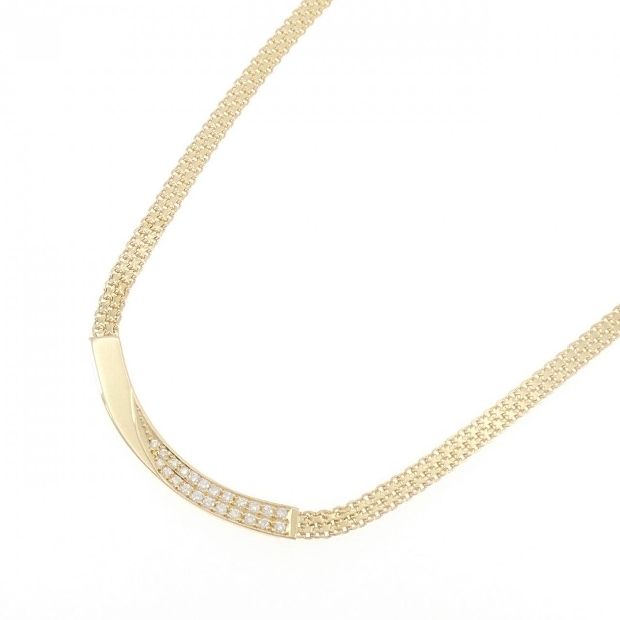 K18YG ダイヤモンド ネックレス 0.41CT