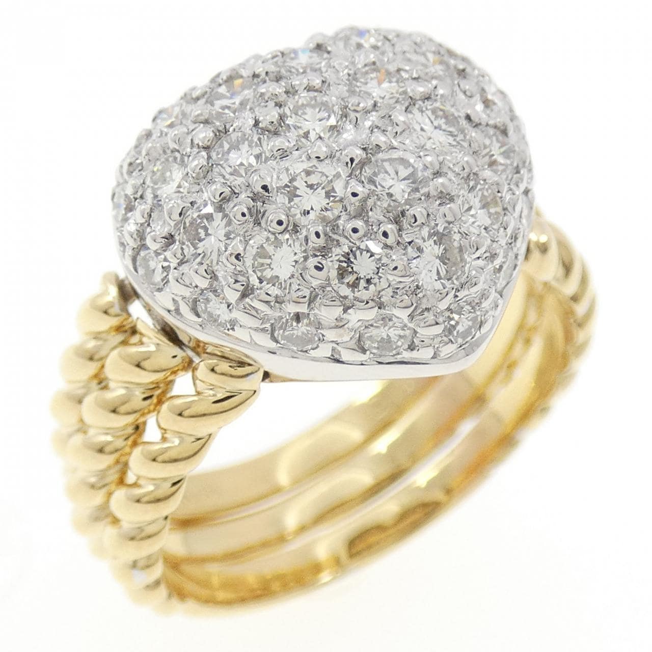 ポンテヴェキオ パヴェ ダイヤモンド リング 1.00CT