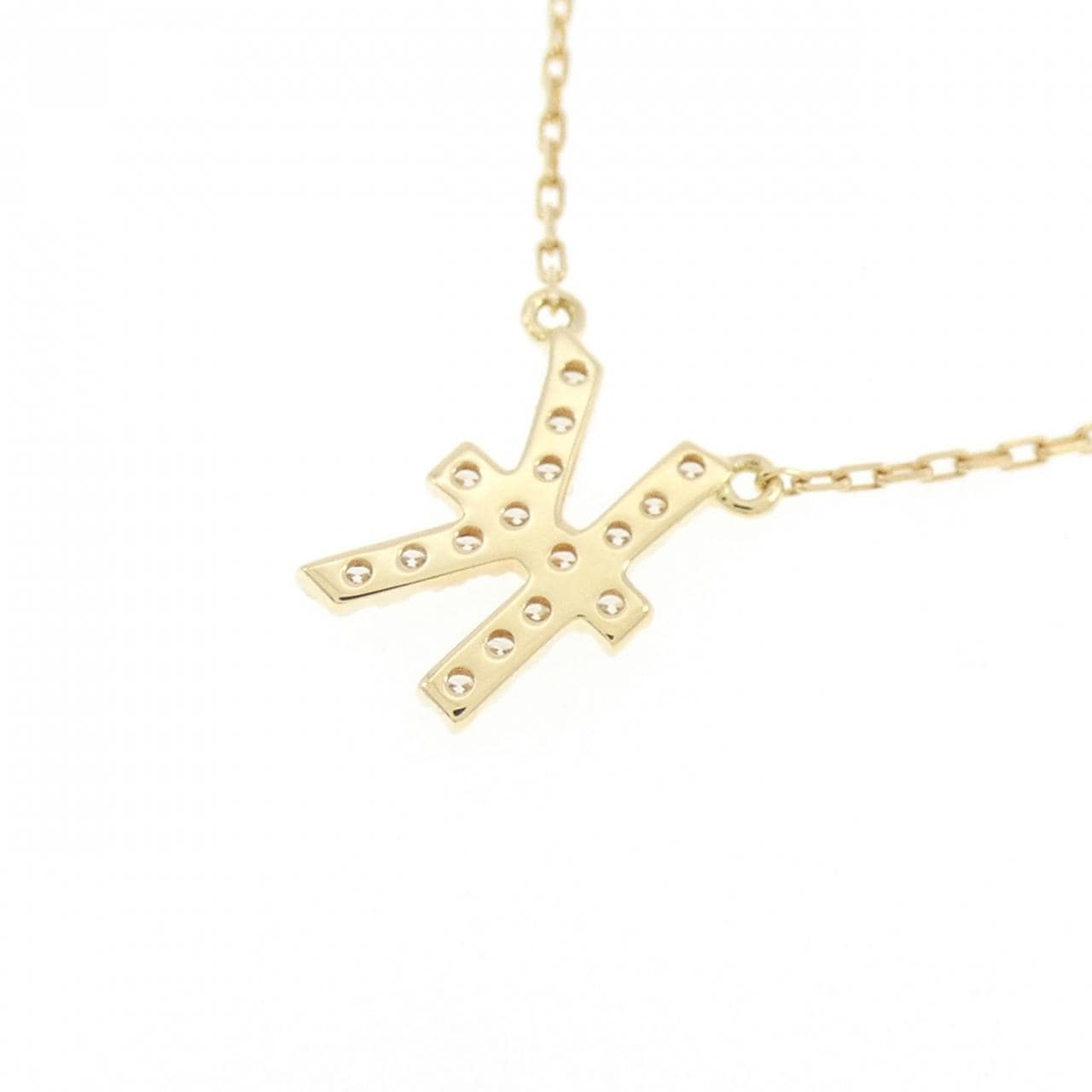 アーカー イニシャル ネックレス 0.06CT