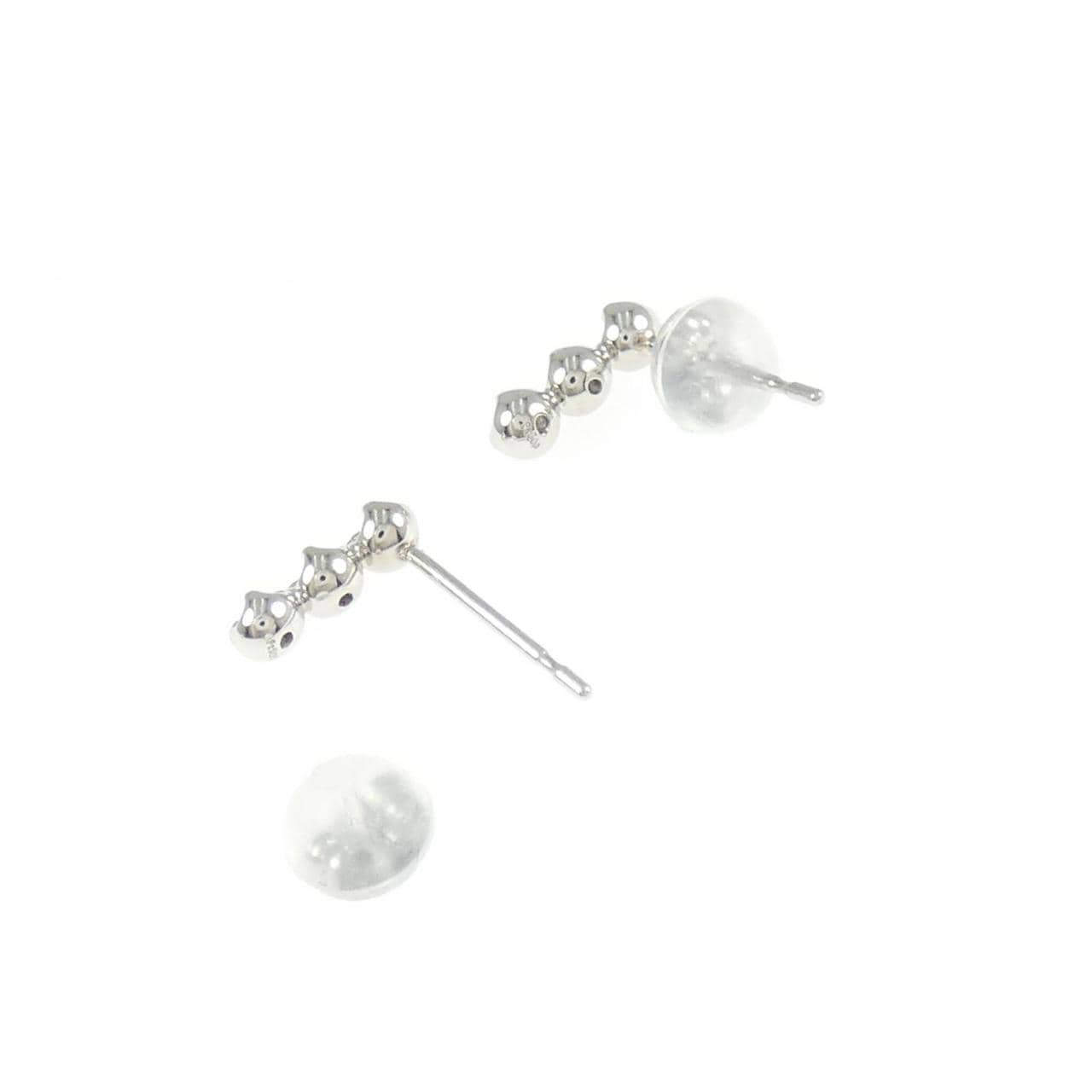 PT900 ダイヤモンド ピアス