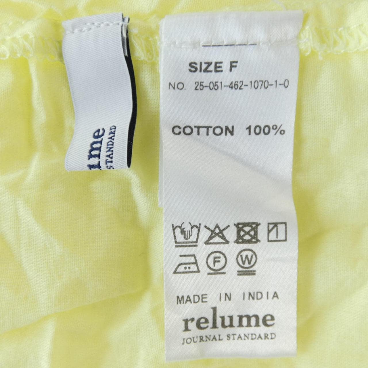 レリューム relume シャツ
