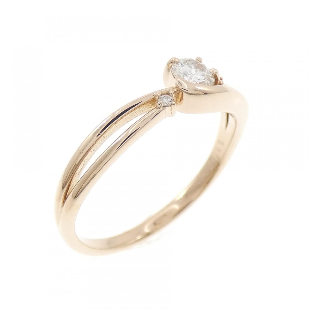 K18PG ダイヤモンド リング 0.16CT