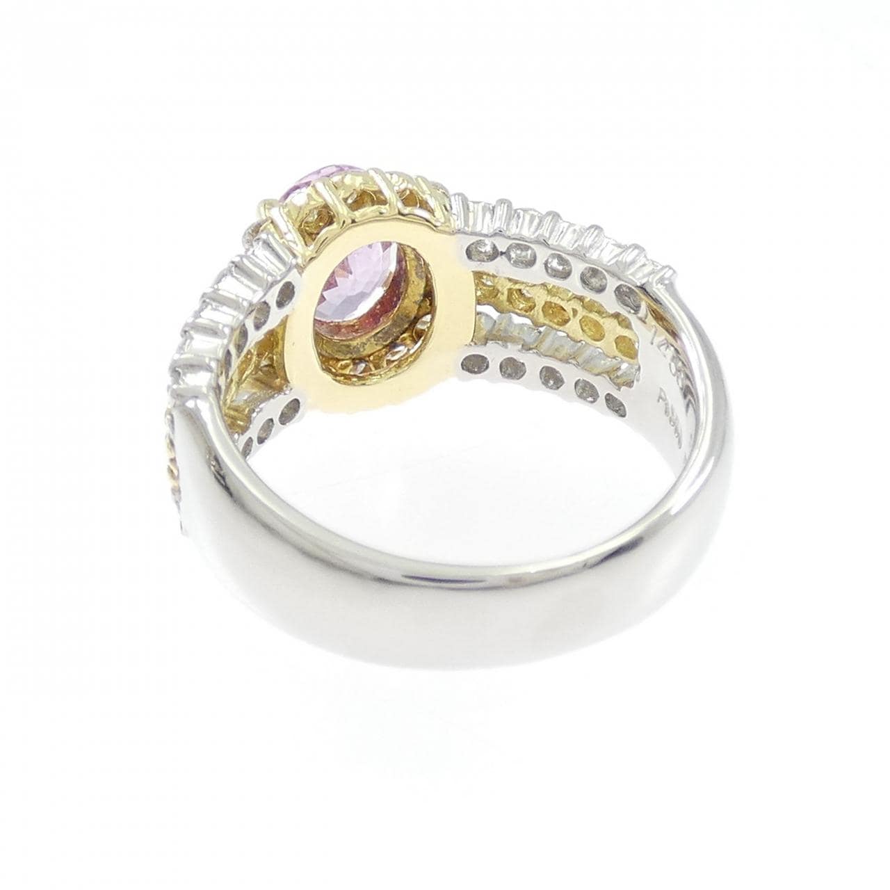 PT900/K18YG サファイヤ リング 1.453CT