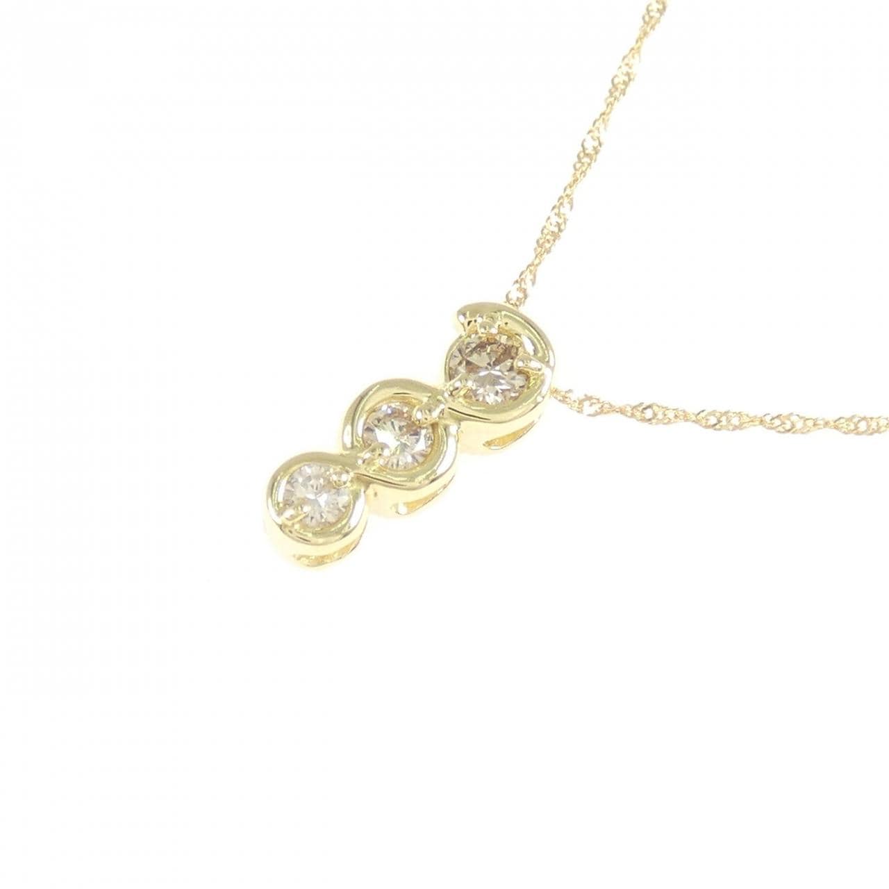 K18YG ダイヤモンド ネックレス 0.2CT