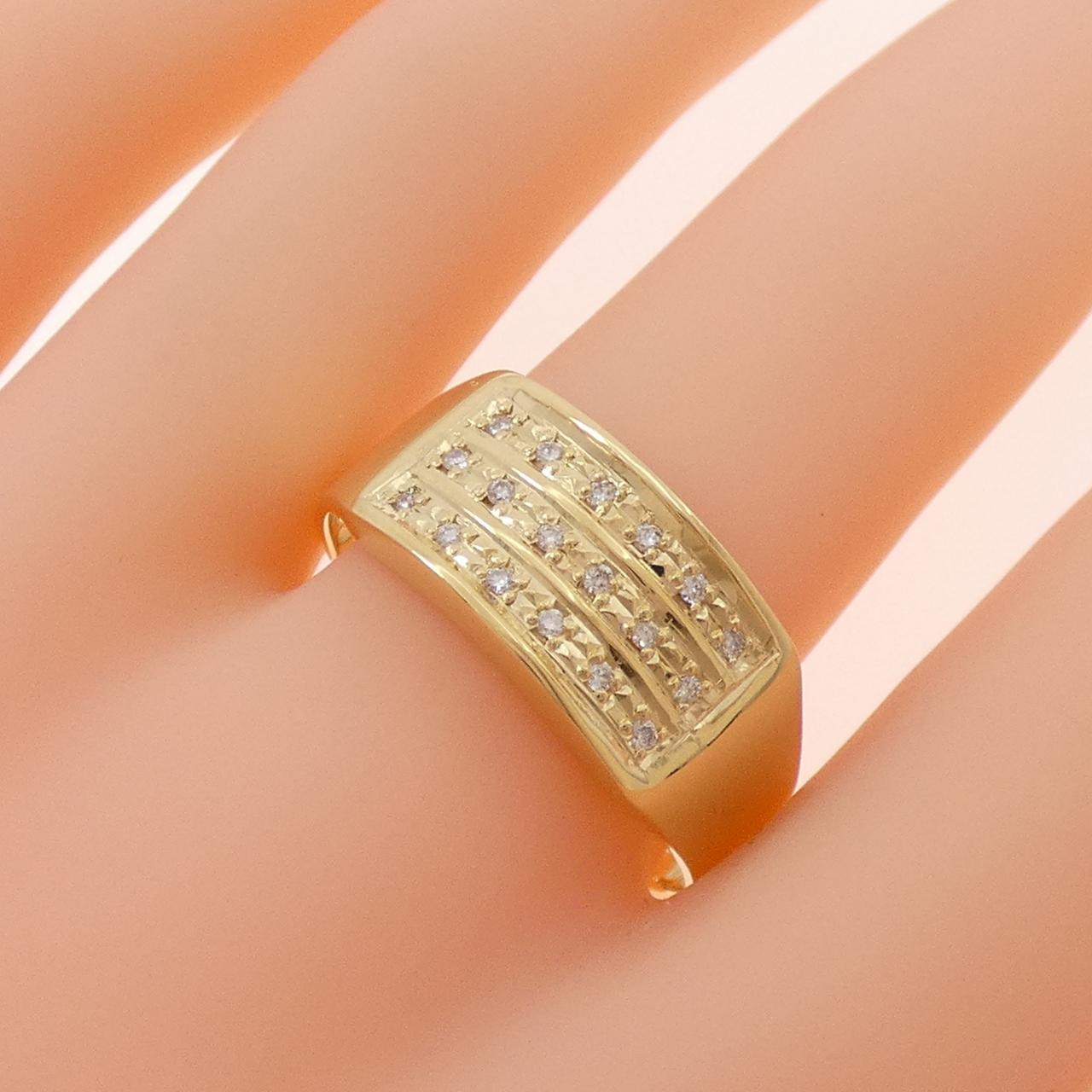 【新品】K18YG ダイヤモンド リング 0.12CT