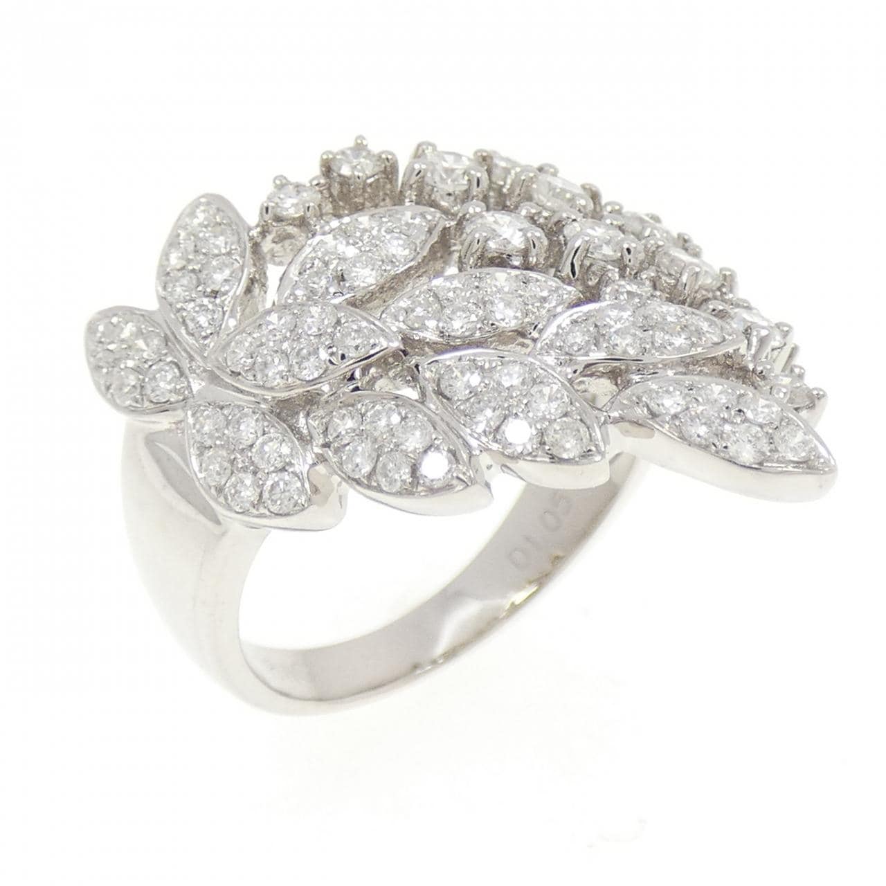 K18WG ダイヤモンド リング 1.05CT