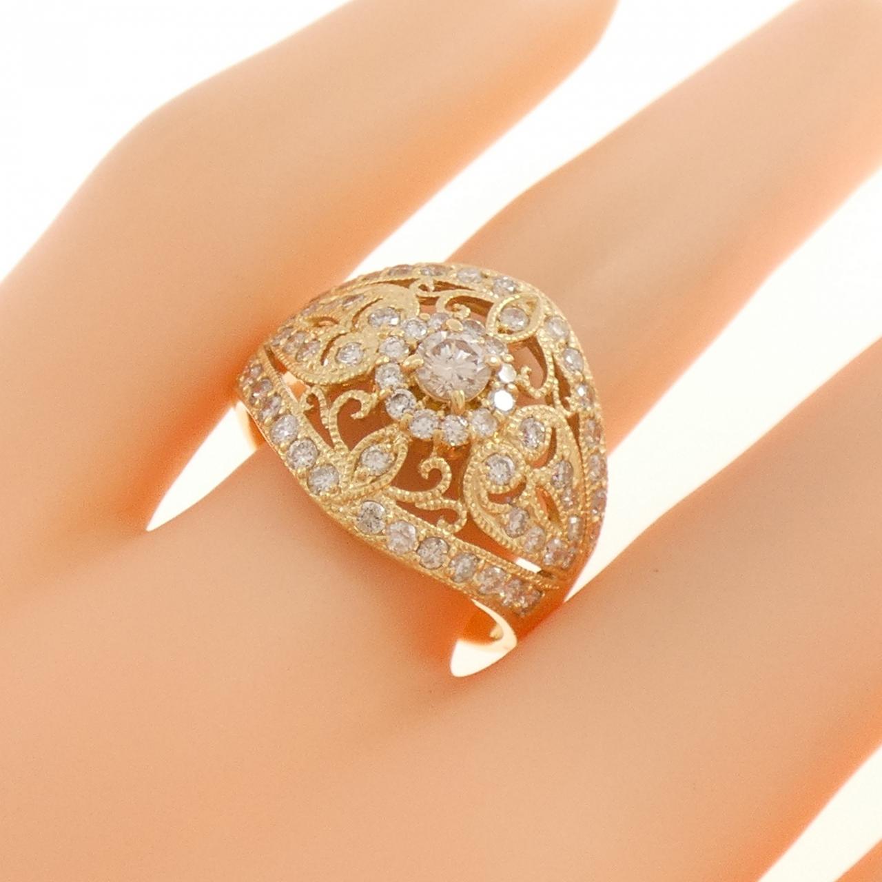 K18YG ダイヤモンド リング 1.00CT