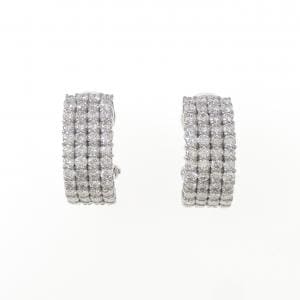 K18WG パヴェ ダイヤモンド ピアス/イヤリング 2.00CT